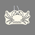 Paper Air Freshener Tag W/ Tab - Crab Outline (Top View)